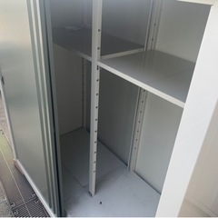 ファミリー物置 ダシーレ SRM-1815/ （引戸カラー：グリーン）物置 おしゃれ 屋外 収納庫 スチール物置 グリーンライフ