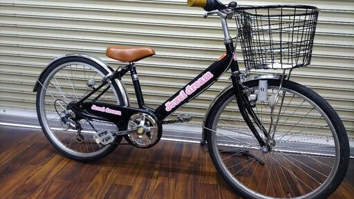 中古自転車6段変速付き22インチ