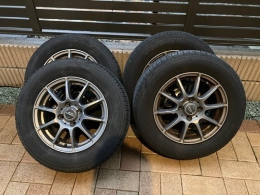 サマータイヤ アルミホイール 4本セット 185/70R14 フリードに使用  