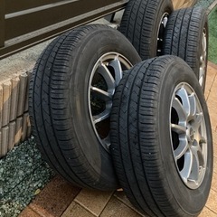 サマータイヤ アルミホイール 4本セット 185/70R14 フリードに使用