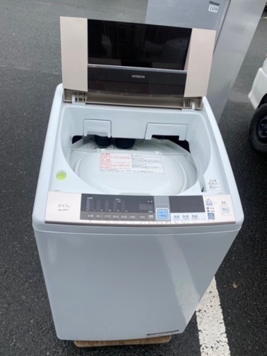 福岡市内配送設置無料　日立 HITACHI BW-D8TV W [ビートウォッシュ たて型洗濯乾燥機（8.0kg） 自動お掃除搭載 プラチナホワイト]