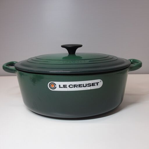 ル・クルーゼ   Le Creuset  ココットオーバル　29cm  両手鍋   廃盤カラー　グリーン