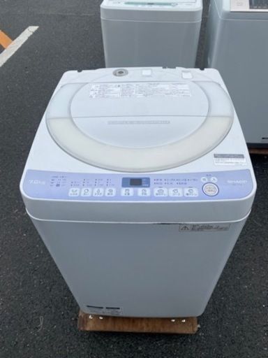 福岡市内配送設置無料　シャープ　ES-T710-W　ヤマダ電機オリジナルモデル　全自動洗濯機（7.0㎏）　ホワイト系