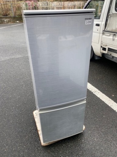 北九州市内配送無料　保証付き　2020年式　シャープ SHARP 冷蔵庫(幅48.0cm) 167L つけかえどっちもドア 2ドア シルバー系 SJ-D17F-S