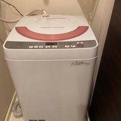 SHARP洗濯機　6kg 2016年製