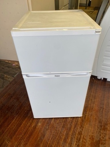 配送可能　ハイアール 91L 2ドア冷蔵庫（直冷式）ホワイトHaier JR-N91J(W)