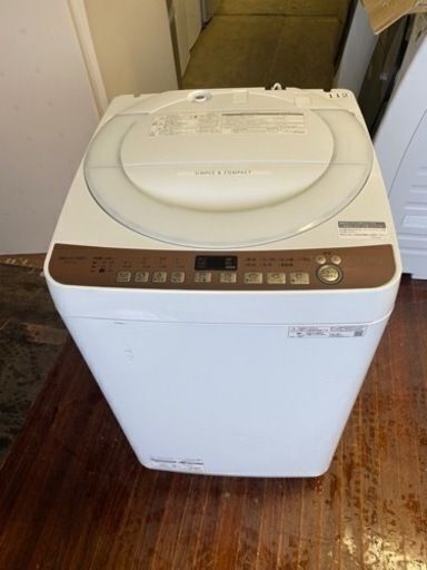 福岡市内配送設置無料　 Sharp ES-T712-T 2020年製 洗濯機 7.0kg - 生活家電