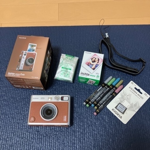 【半額セール中】チェキ５点セットinstax mini Evo ブラウン