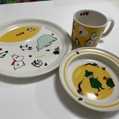 値下げ ！MOOMIN プレート皿 小皿 マグカップセット