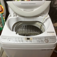 洗濯機　2019年製　SHARP ES-GE6C