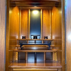 全宗派対応型唐木仏壇】収納型経机＋仏具セット