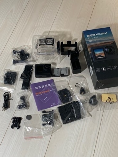 約3万円　新品1度だけ使用　4Kアクションカム　Wi-Fi  フロントモニター