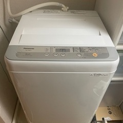 【ネット決済・配送可】洗濯機　パナソニック製 2018年購入