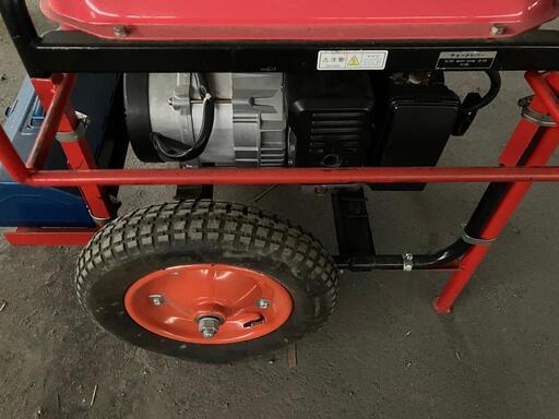 公共事業売払品 発電機 新ダイワ EGR24 ※投光器、スタンド、荷台付き