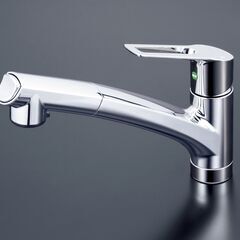 【限定1台】KVK　キッチン用シャワーホース付シングルレバー水栓...