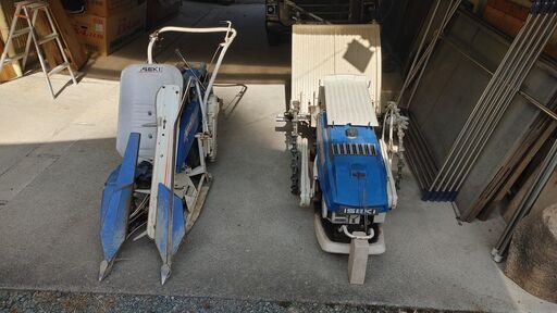 中古/農機具　イセキ 2条 田植え機 1条 バインダー