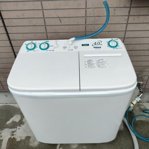 2019年製【2槽式洗濯機】\nAQUA　AQW-N40(W)　2槽式洗濯機　ホワイト