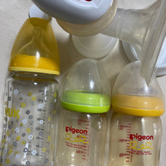 哺乳瓶と搾乳機