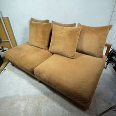 ✨🔔お値下げセール中 ！🔔✨緊急入荷！ リセノ Re:CENO アグラ AGRA 3シーター ソファ コーデュロイ