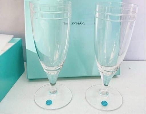 TIFFANY＆Co ティファニー アトラス ピルスナー ビアグラス ペアグラス 食器 2客セット