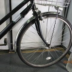 D338　★限定特価★ 中古自転車 丸石　フォーメーション　ブラック【27インチ　軽快車　6段　LEDオートライト 】