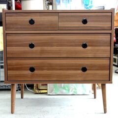 NOCE チェスト BF6200 ウォールナット 3段 タンス 衣類収納 ノーチェ