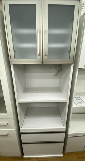【ドリーム川西店御来店限定】 クラフトコガ レンジボード ホワイト H1880×W598×D410 クリーニング済み 【2001280255600439】