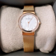 SKAGEN（スカーゲン）レディース時計　ゴールド