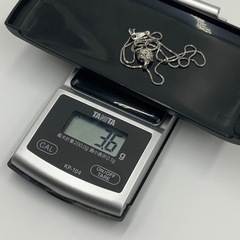 売り切れました。Pt900 プラチナ900 ダイヤモンドネックレス 3.6g D0 