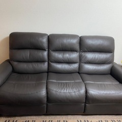 【超美品】3人掛け電動リクライニングソファ
