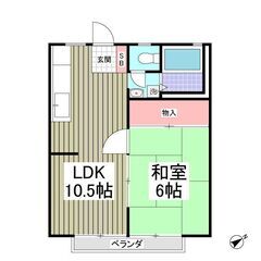 （（1LDK））💖鴻巣市💖敷金礼金０円💖初期費用5万円パック💖初...