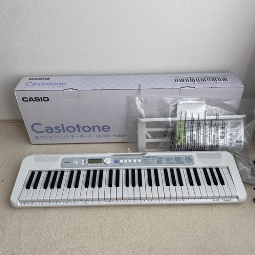 23年製 CASIO 光ナビゲーションキーボードCasiotone LK-330