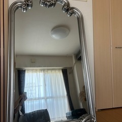 【美品】インテリア 大型 立て掛けミラー 全身鏡