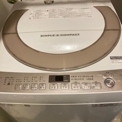 3/11-13 受け渡し限定　sharp 洗濯機　es-ks70T 
