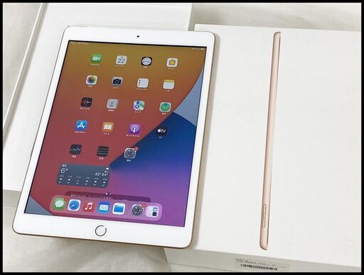 中古 iPad 第8世代 32GB Wi-Fi+Cellular ゴールド MYMK2J/A A2429 au 〇判定