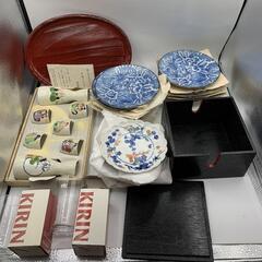 美品　徳利とおちょこセット　お皿　１２枚