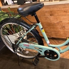 チェーン新品！】6段変速 26インチ自転車 マットエメラルド