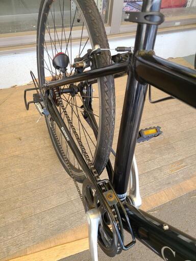 J4395 クロスバイク CORTEZ ブラック 28インチ 6段ギア オートライト