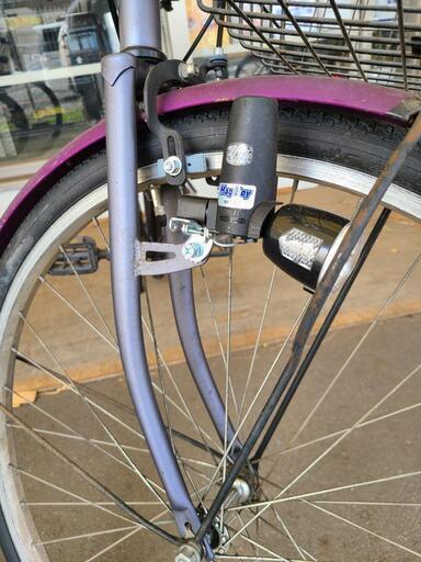 ☆店頭にて試乗可☆ J4394 シティサイクル BEBOP パープル 6段ギア 26