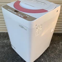 【地域限定 送料無料】2016年製 シャープ 6kg洗濯機 ES-GE60R-P R5-0270