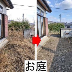 お庭の雑草にお困りですか？　　空き家のお手入れ等も承ります…