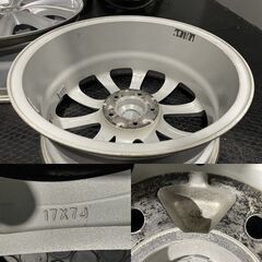 MW II MW2 社外ホイール 17インチ 4本 7J5HPCD114.3+48 エクストレイル 