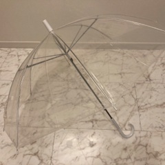 ビニール傘　透明