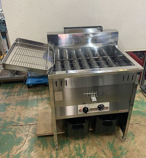 【美品】 都市ガスフライヤー マルゼン MGF-30C 油缶2個 付属 Maruzen 業務用 フライヤー (J1354yxwY)