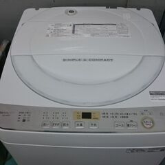 （シャープ）　全自動洗濯機６.０ｋｇ　２０１９年製　ES-GE6...