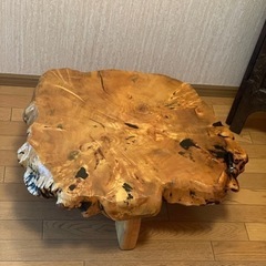 一枚板 瘤 コブ 座卓 ローテーブル 天然木