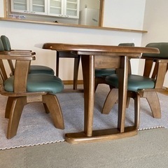 美品 KOIZUMI 小泉産業 木製 ダイニングテーブルセット 豊田市深見町引 