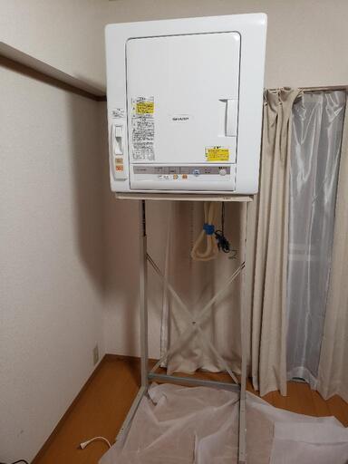 シャープの乾燥機と専用架台