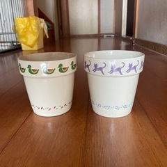 植木鉢カバー2点まとめて(フェリシモ購入品)