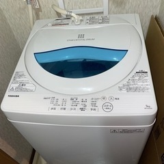 5kg洗濯機(2017年製、東芝: STAR CRYSTAL D...